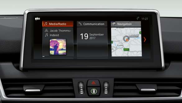 Betjeningskonsept BMW 2-serie Gran Tourer Betjeningskonsept Control Display BMW 2-serie Gran Tourer F46 2018 Kupé