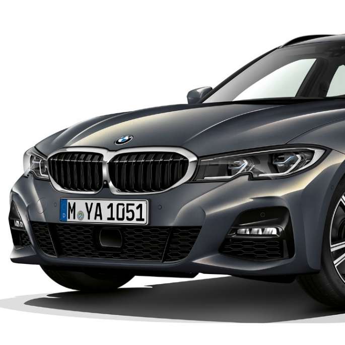 Modell M Sport sett på skrått forfra BMW 3-serie Touring, modell M Sport sett på skrått forfra