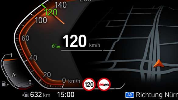 Automatisk Speed Limit Assist BMW 3-serie Touring, automatisk Speed Limit Assist.