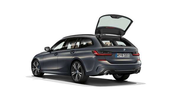 BMW 3-serie Touring (G21), bakrute som kan åpnes separat BMW 3-serie Touring (G21), bakrute som kan åpnes separat