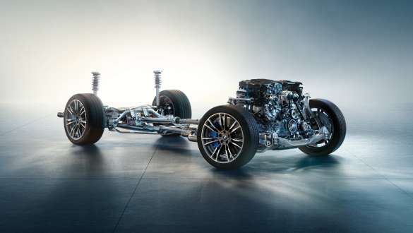 Mild-hybrid-teknologi BMW 5-serie Sedan G30 motor Mild-hybrid-teknologi BMW 5-serie Sedan G30 understell