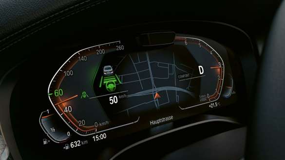 Driving Assistant Professional BMW 5-serie sedan G30 Driving Assistant Professional BMW 5-serie Sedan G30 Facelift 2020 interiør førerplass