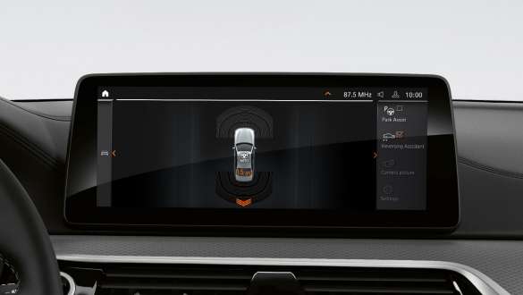 Ryggeassistent BMW 5-serie Sedan G30 Ryggeassistent BMW 5-serie Sedan G30 Facelift 2020 interiør førerplass