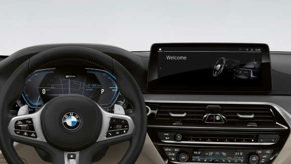 BMW Live Cockpit Professional BMW 5-serie Sedan G30 interiør BMW Live Cockpit Professional BMW 5-serie Sedan G30 Facelift 2020 interiør førerplass