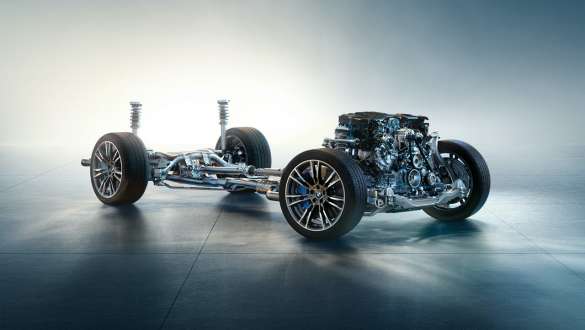 Mild-hybrid-teknologi BMW 5-serie Sedan G30 motor Mild-hybrid-teknologi BMW 5-serie Sedan G30 understell