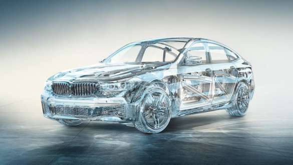 Intelligent konstruksjon med lav vekt i BMW 6-serie Gran Turismo G32 Intelligent konstruksjon med lav vekt i BMW 6er Gran Turismo G32 2017 gjennomsiktig karosseri