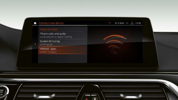 Wi-Fi-hotspot BMW 6-serie Gran Turismo G32 2017 Wi-Fi-hotspot BMW 6-serie Gran Turismo G32 2017 interiør