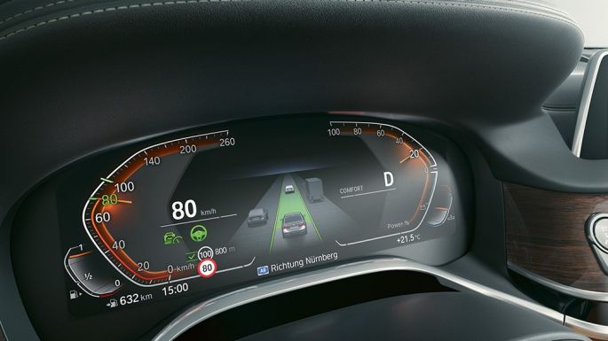 BMW 7-serie Sedan med BMW Live Cockpit Professional BMW 7-serie Sedan: Nærbilde av BMW Live Cockpit Professional