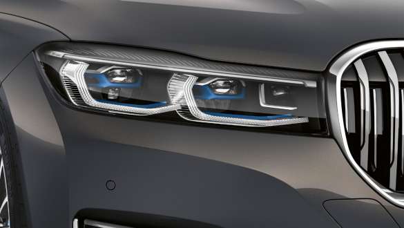 BMW 7-serie Sedan med BMW laserlys BMW 7-serie Sedan: Nærbilde av BMW laserlys