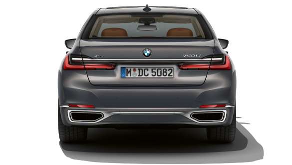 BMW 7-serie Sedan med hekkskjørt BMW 7-serie Sedan: Nærbilde av hekkskjørt
