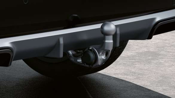 BMW X1 U11 PHEV Eksteriør tilhengerfeste BMW X1 U11 PHEV Eksteriør Frozen Pure Grey metallic tilhengerfeste detalj