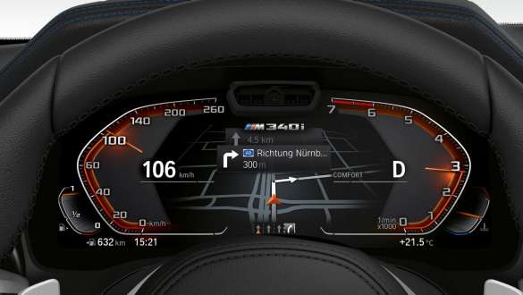 M spesifikt kombiinstrument BMW M340i xDrive sedan G20 2020 BMW M340i xDrive sedan G20 2020 M spesifikt kombiinstrument cockpit Interiør