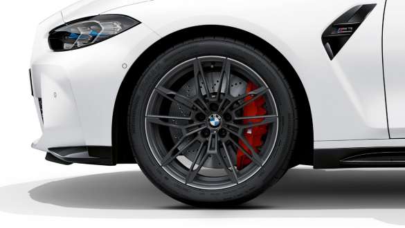 19"/20" M smidde lettmetallfelger 825 M matt orbitgrå BMW M3 Competition Sedan G80 2020 BMW M3 Competition Sedan G80 2020 19"/20" M smidde lettmetallfelger 825 M matt orbitgrå Næropptak hjul
