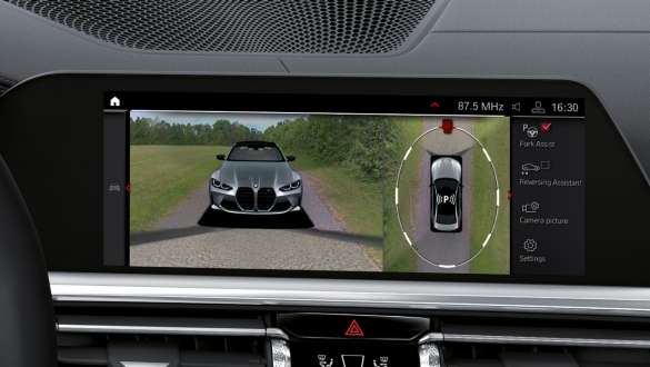 Parkering Assistant Plus BMW M3 Sedan-modeller G80 G20 BMW M3 Sedan-modeller G80 G20 Parkering Assistant Plus Control Display Interiør