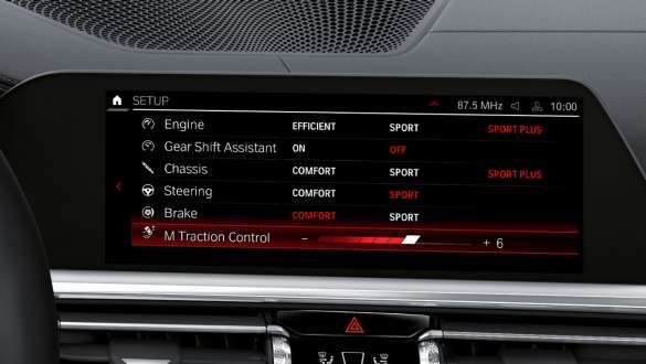 M Setup BMW M3 Sedan G80 2020 BMW M3 Sedan G80 2020 BMW M3 M Setup Control Display Interiør