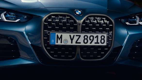 M grillramme i ceriumgrått BMW M440i xDrive Coupé G22 2020 BMW M440i xDrive Coupé G22 2020 M grillramme i ceriumgrått sett forfra