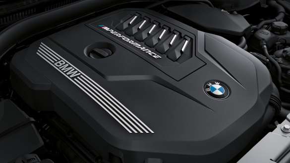 BMW M TwinPower Turbo bensinmotor BMW M440i xDrive Coupé G22 2020 BMW M440i xDrive Coupé G22 2020 BMW M TwinPower Turbo 6-sylindret bensin-rekkemotor nærbilde