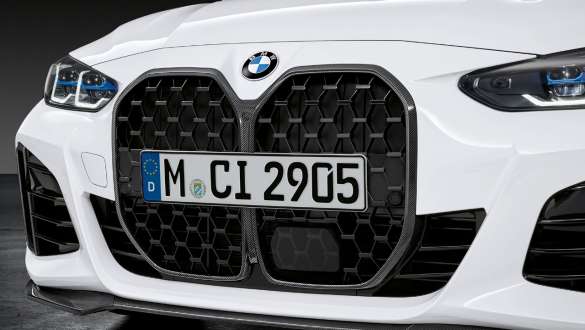 M Performance dekorgrill i karbonfiber BMW M440i xDrive Gran Coupé 2021 M Performance dekorgrill i karbonfiber BMW M440i xDrive Gran Coupé G26 2021