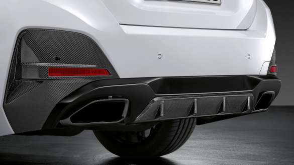 M Performance hekkdiffusor i karbonfiber BMW M440i xDrive Gran Coupé G26 2021 M Performance hekkdiffusor i karbonfiber BMW M440i xDrive Gran Coupé G26 2021