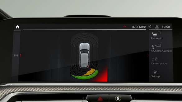 BMW X5 M-modeller med Parking Assistant Plus F95 G05 Parking Assistant Plus BMW X5 M-modeller F95 2020 G05 2018 SUV Interiør