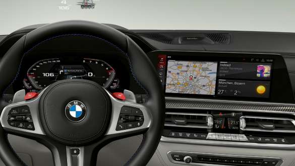 BMW X5 M-modeller med BMW Live Cockpit Professional F95 G05 BMW Live Cockpit Professional BMW X5 M-modeller F95 2020 G05 2018 SUV Interiør