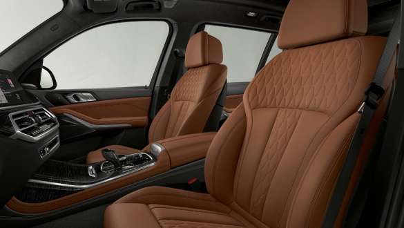 BMW X7 M-modell med utvidet skinninteriør fra BMW Individual i merinoskinn G07 2019 BMW X7 M-modell med utvidet skinninteriør fra BMW Individual i merinoskinn G07 2019 interiør