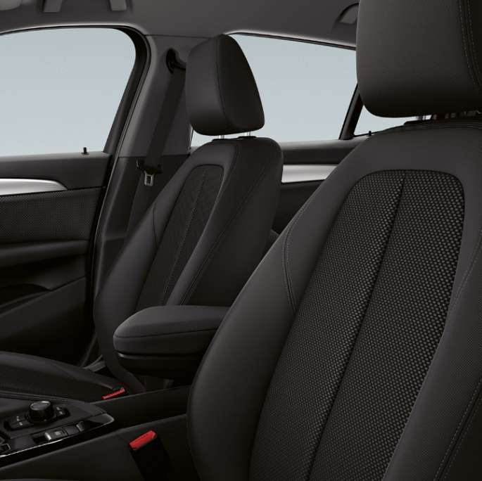 Skinninteriør BMW X2 sDrive20i Modell Advantage BMW X2 sDrive20i Modell Advantage 2018 F39 Interiør, skinninteriør