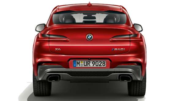 Hekk og baklykter BMW X4 Hekk og baklykter BMW X4 M40i G02 2018 Flamencorød med briljanteffekt