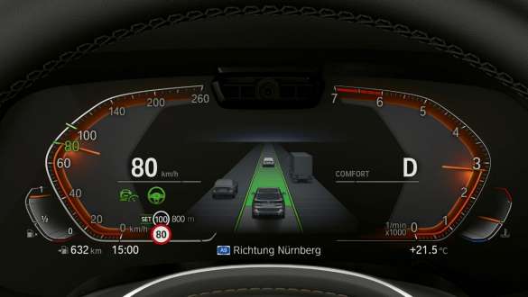 Driving Assistant Professional BMW X5 Visning kombiinstrument Driving Assistant Professional BMW X5 G05 2018 Cockpit
