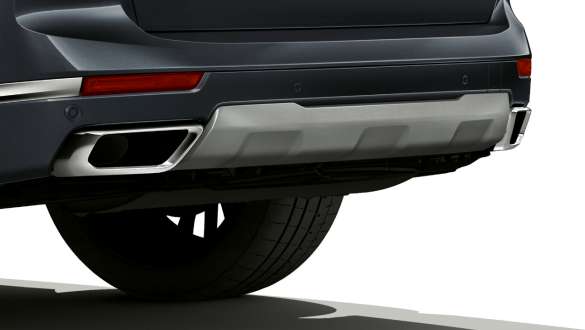 M sport exhaust system Nærbilde av M sportseksosanlegg
