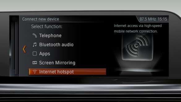 BMW Z4 Roadster WiFi-hotspot Førerplassen i BMW Z4 Roadster