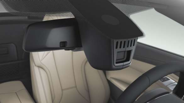 BMW Z4 Roadster med Driving Assistant Kupeen til BMW Z4 Roadster sett gjennom frontruten