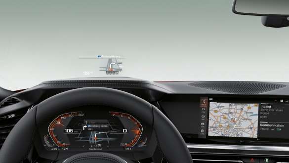 Førerplassen i BMW Z4 Roadster BMW Z4 Roadster med ratt, Head-Up Display og kontrolldisplay