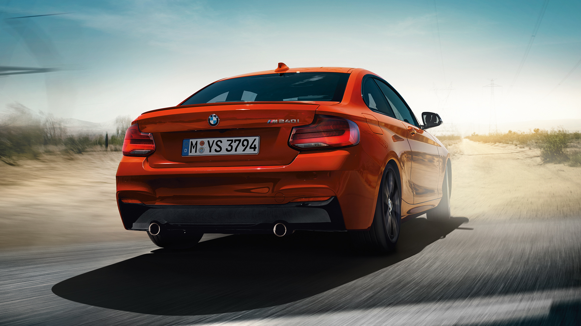 BMW 2-serie Coupé sett bakfra BMW 2-serie Coupé sett bakfra