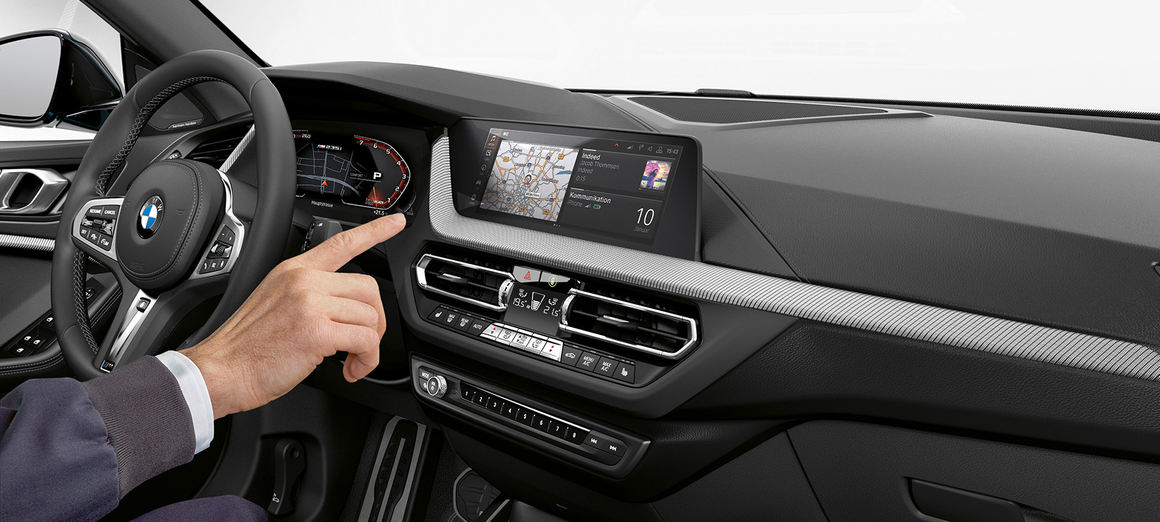 BMW 2-serie Gran Coupé med BMW ConnectedDrive og BMW Personal Copilot BMW 2-serie Gran Coupé med BMW ConnectedDrive og BMW Personal CoPilot F44 Interiør