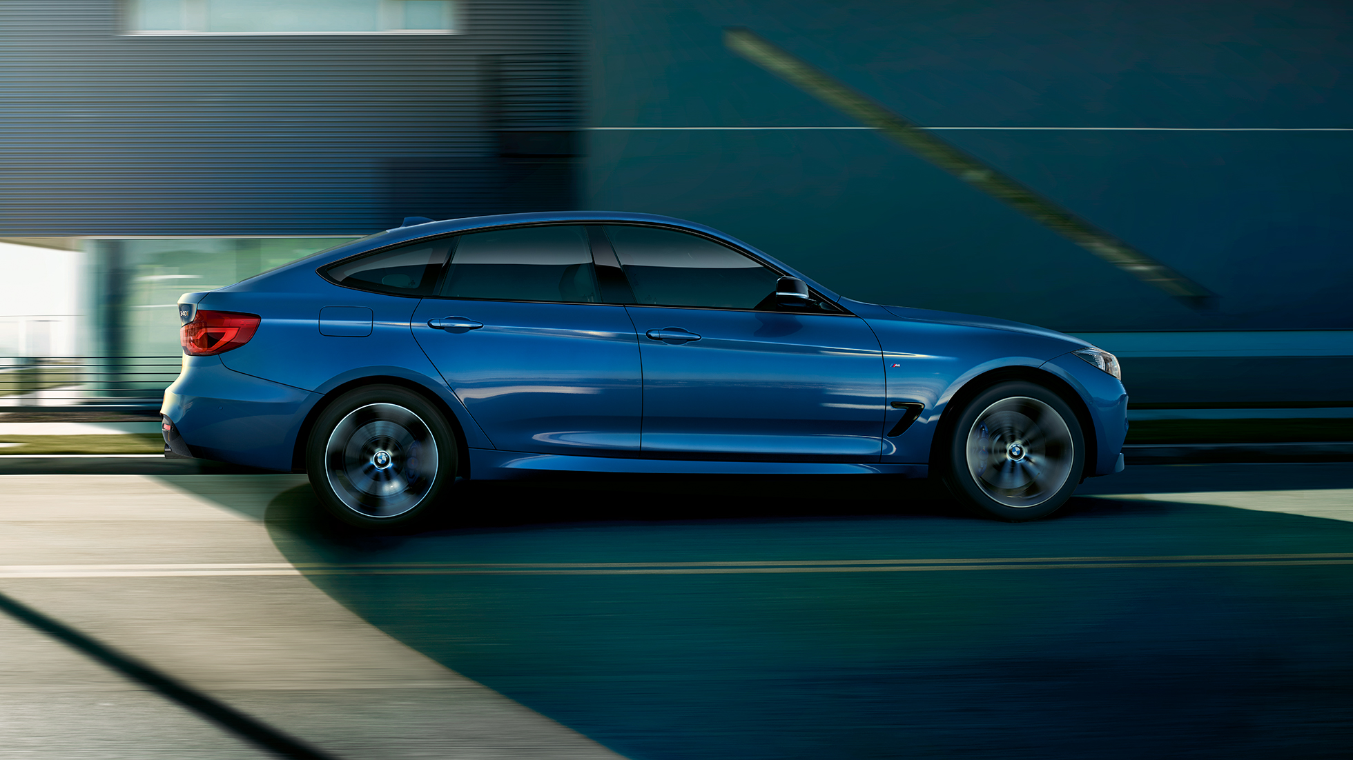 BMW 3-serie Gran Turismo sett fra siden BMW 3-serie Gran Turismo sett fra siden