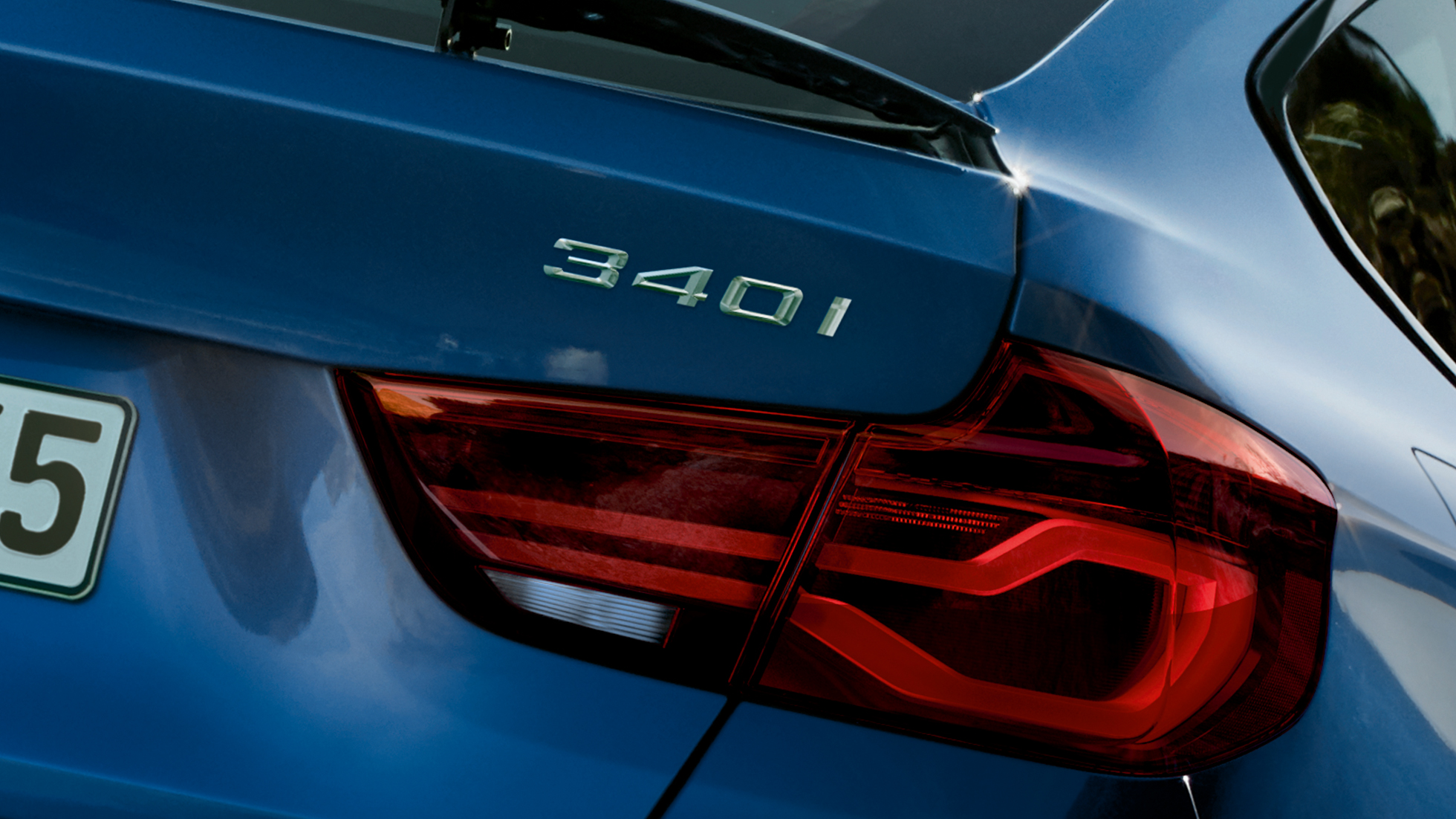 Modellbetegnelse på hekken til BMW 3-serie Gran Turismo Modellbetegnelse på hekken til BMW 3-serie Gran Turismo