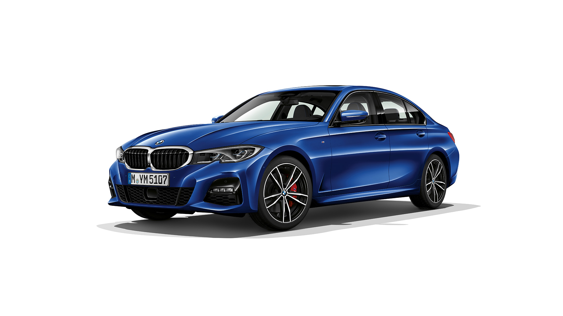 BMW 3-serie Sedan, Modell M Sport. BMW 3-serie Sedan som Modell M Sport sett fra siden stående