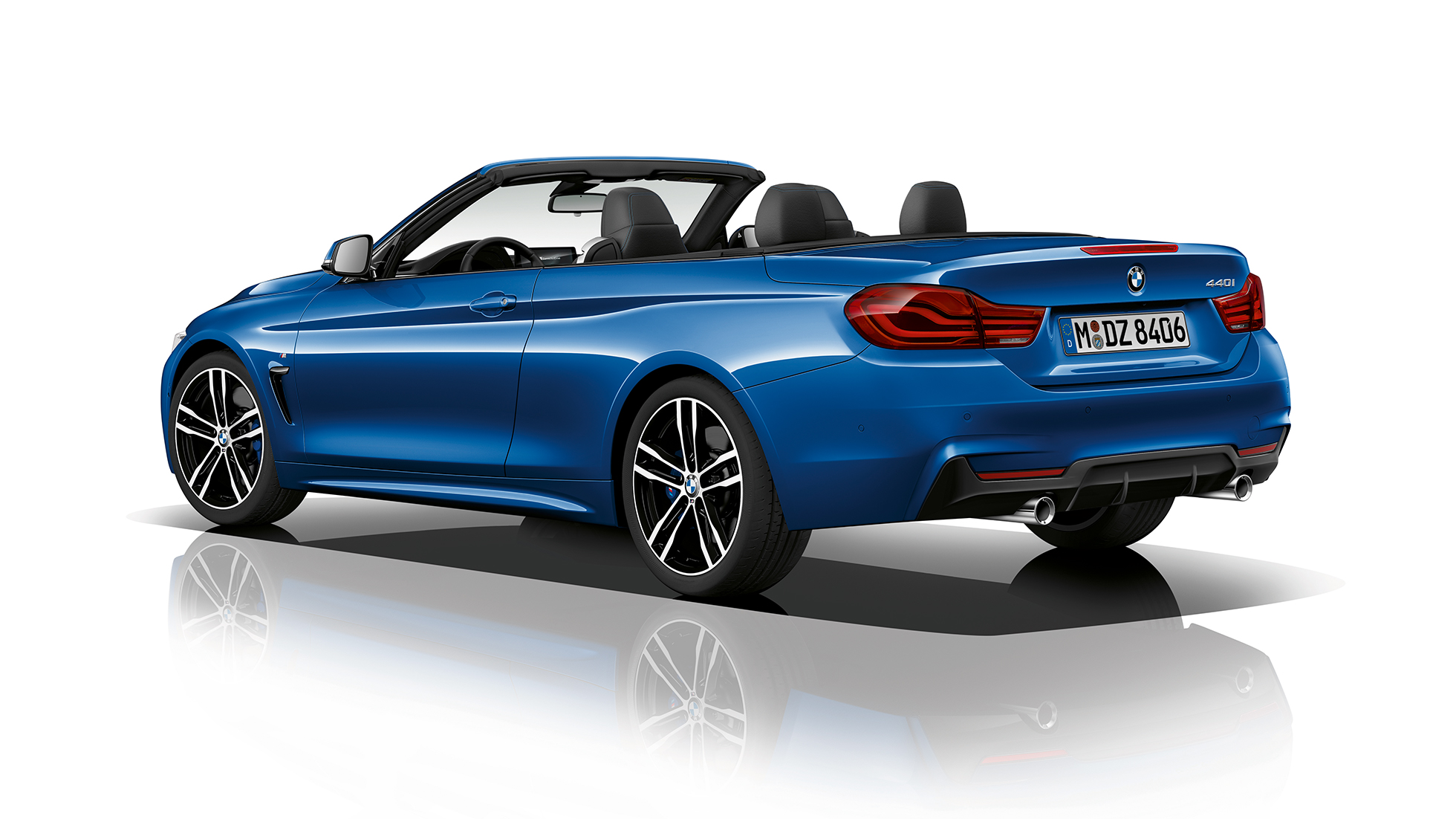 BMW 4-serie Cabriolet, Model M Sport sett skrått bakfra BMW 4-serie Cabriolet, Model M Sport sett skrått bakfra