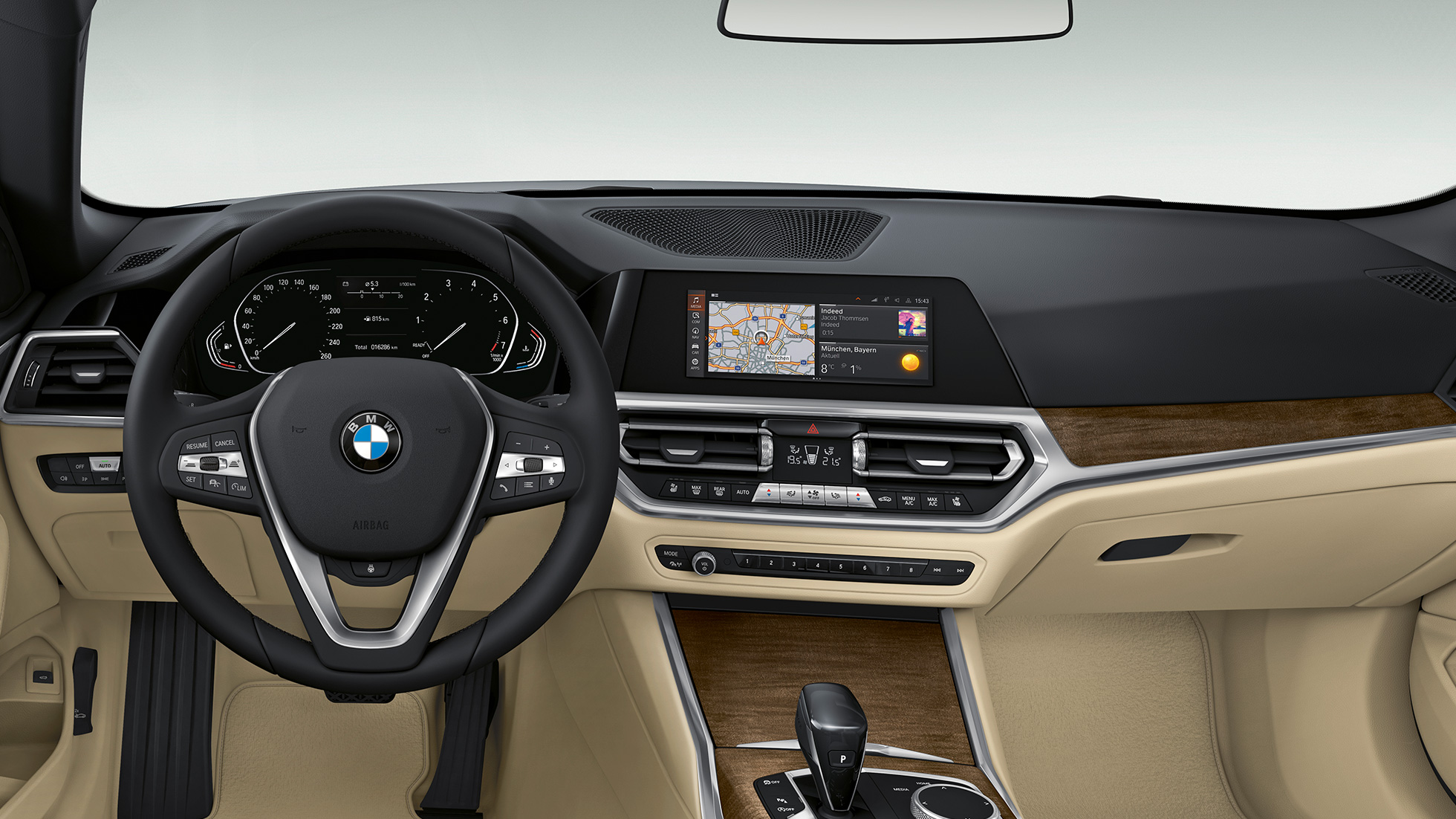 Cockpit BMW 4-serie Cabriolet Basisutstyr G23 2020 BMW 4-serie Cabriolet G23 2020 Basisutstyr Interiør cockpit