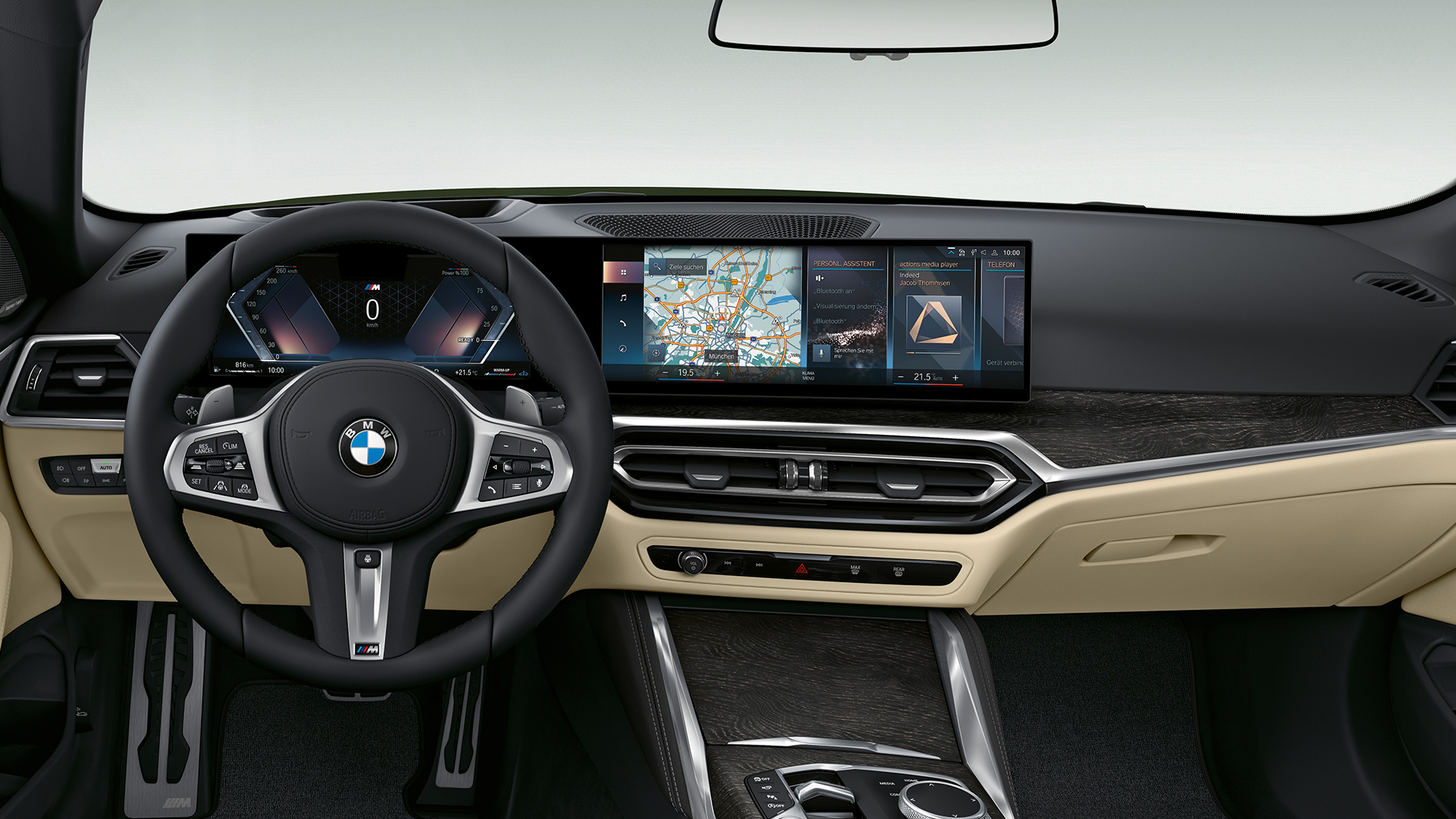 Cockpit BMW 4-serie Cabriolet Modell M Sport G23 2020 BMW 4-serie Cabriolet G23 2020 Modell M Sport Interiør cockpit