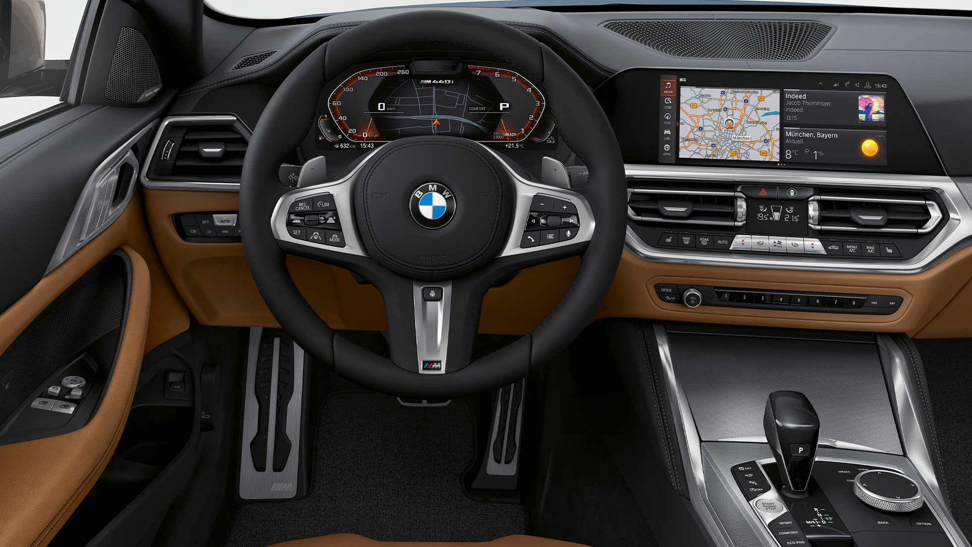 Førerplass BMW 4-serie Coupé G22 2020 BMW 4-serie Coupé G22 2020 Innvendig førerplass