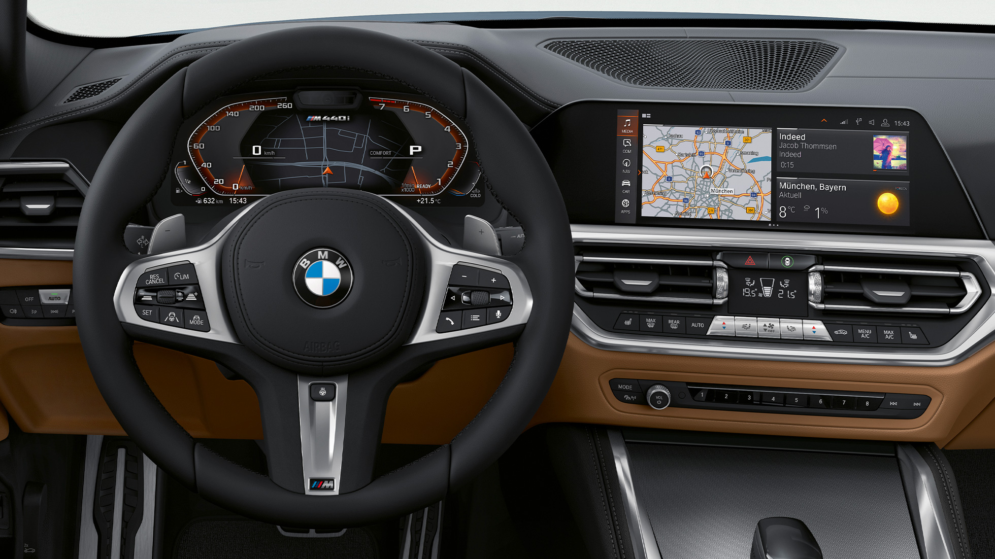 Ratt og stemmeassistent BMW 4-serie Coupé G22 BMW 4-serie Coupé G22 2020 Innvendig ratt og stemmeassistent