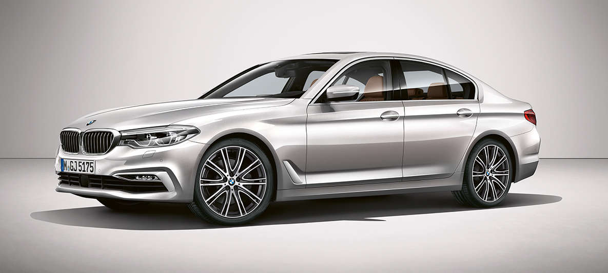 BMW Individual BMW 5-serie Sedan BMW Individual BMW 5-serie sedan G30 rhodonittsølv metallic sett fra siden