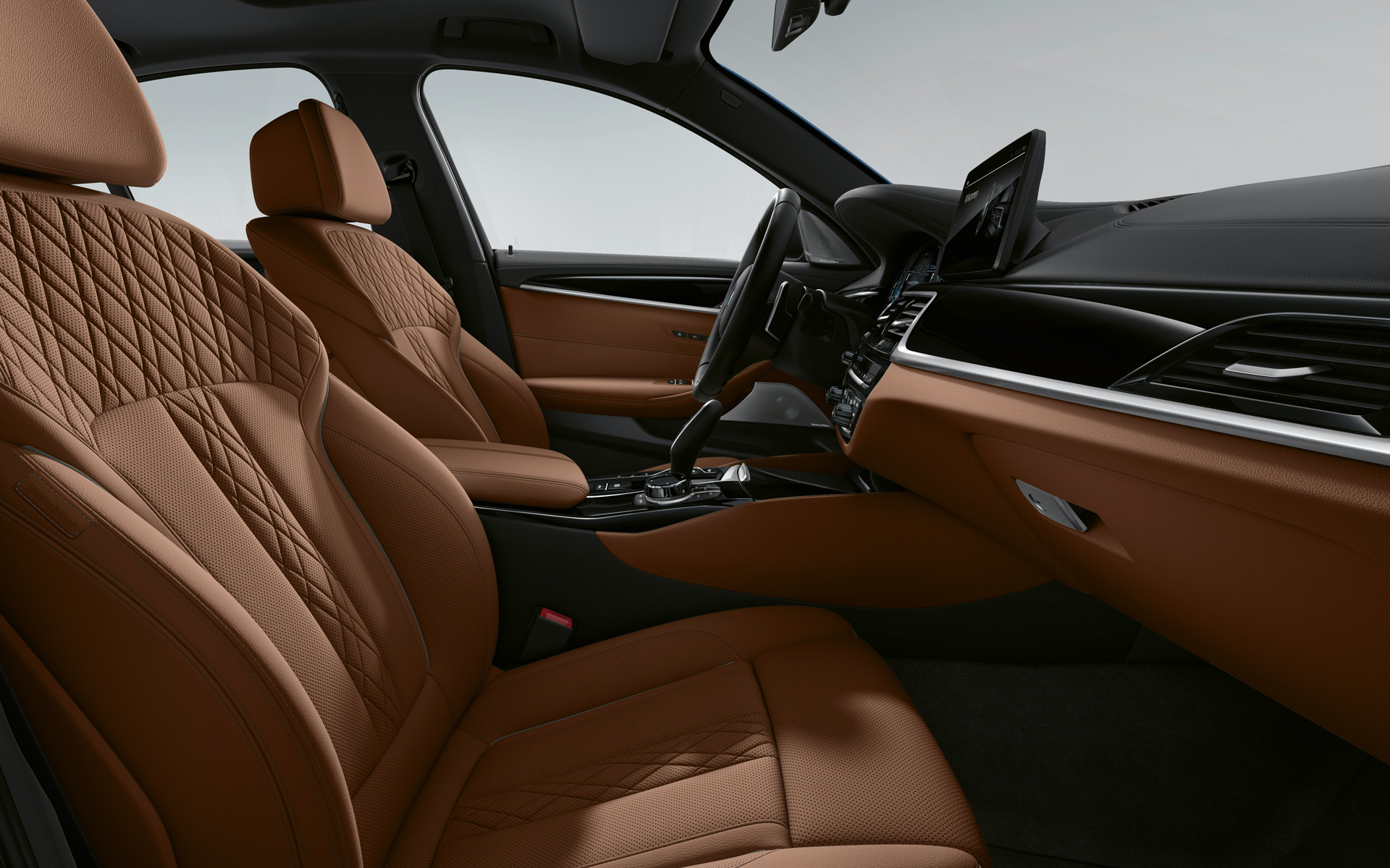 BMW 5-serie Sedan G30 LCI helskinninteriør fra BMW Individual i merinoskinn | tartufo BMW 5-serie Sedan G30 modelloppgradering 2020 helskinninteriør fra BMW Individual i merinoskinn | tartufo