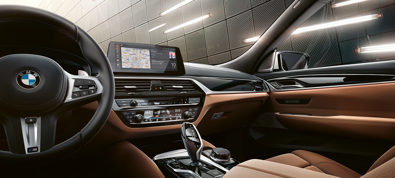 BMW 6-serie Gran Turismo G32 cockpit med ratt BMW 6-serie Gran Turismo G32 2017 Cockpit med ratt interiør