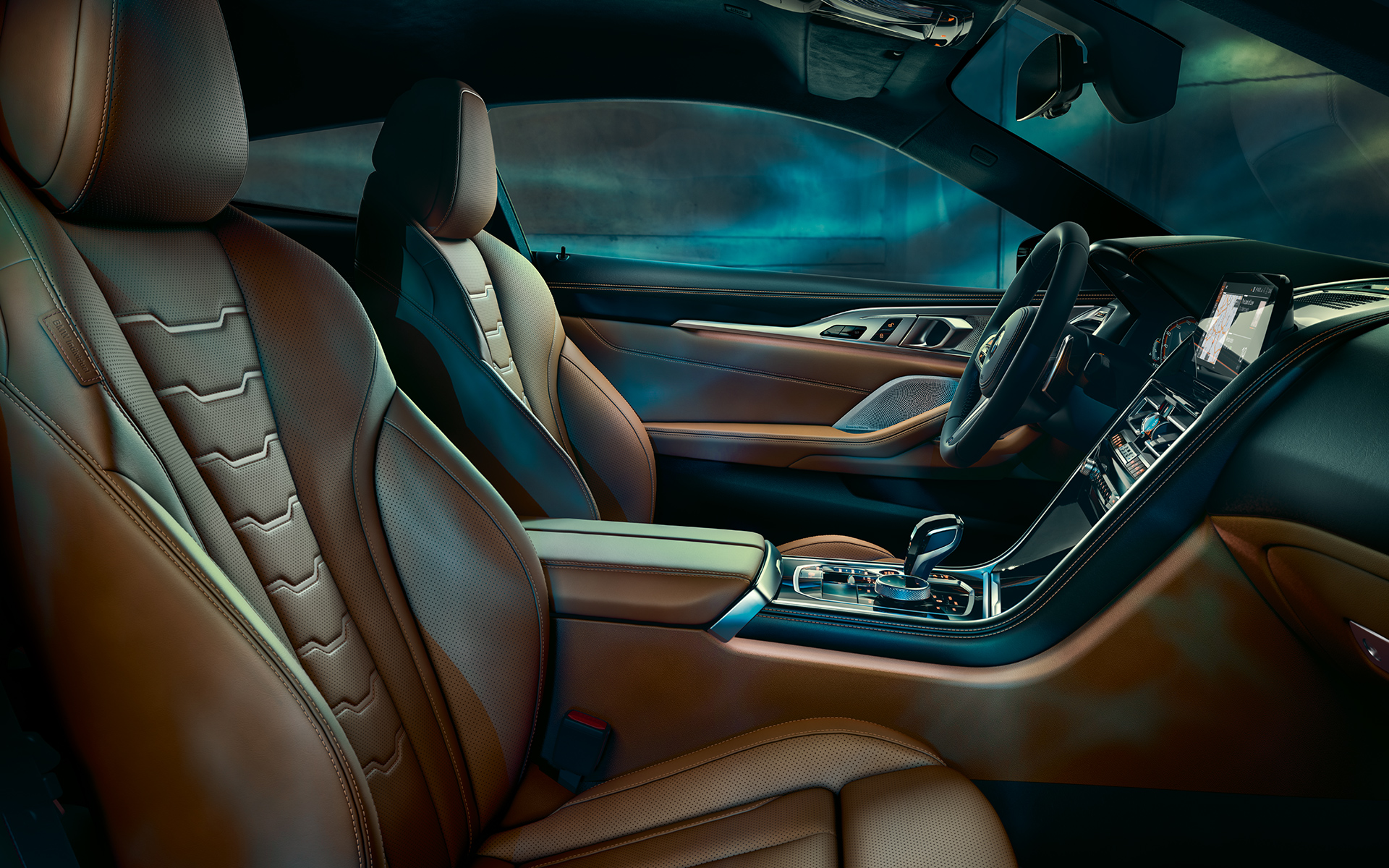 Kupeen til BMW 8-serie Coupé Kupeen til BMW 8-serie Coupé med førerplassen i fokus.