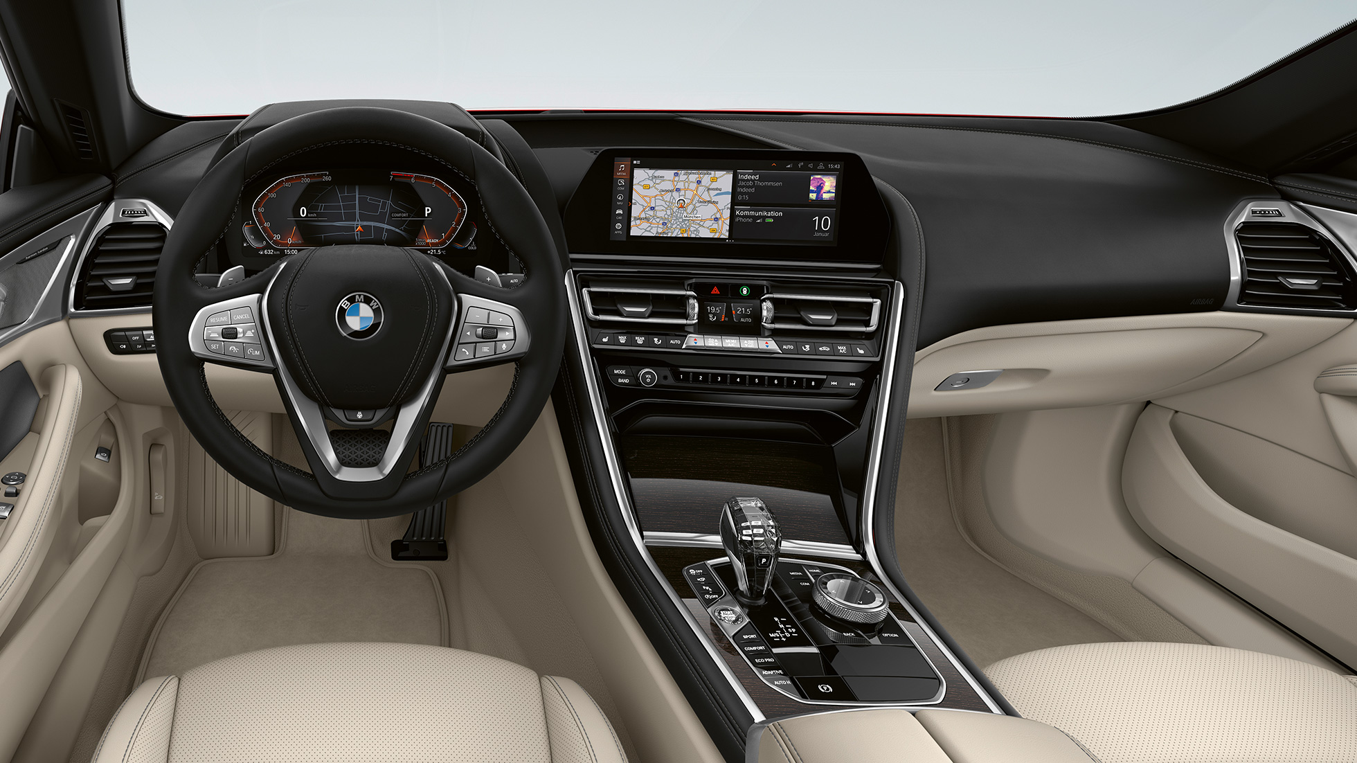 Standardmodell Cockpit BMW 8-serie Gran Coupé, Standardmodell Cockpit