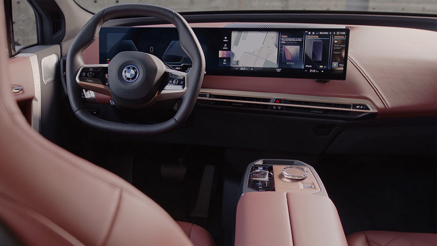 BMW iX i20 elektrisk SUV Høydepunkter i interiøret video BMW iX i20 2021 elektrisk SUV Høydepunkter i interiøret video