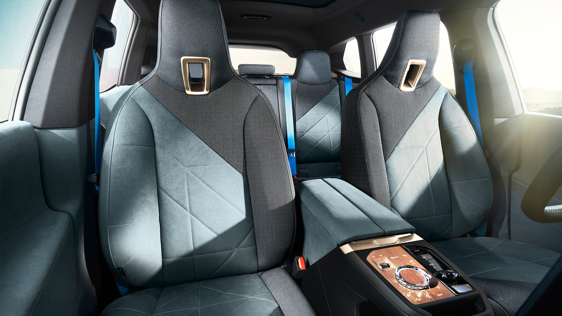 BMW iX baksete Loft Stonegrey BMW iX i20 baksete Loft Stonegrey
